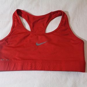 Red Dry-Fit Nike Sports Bra